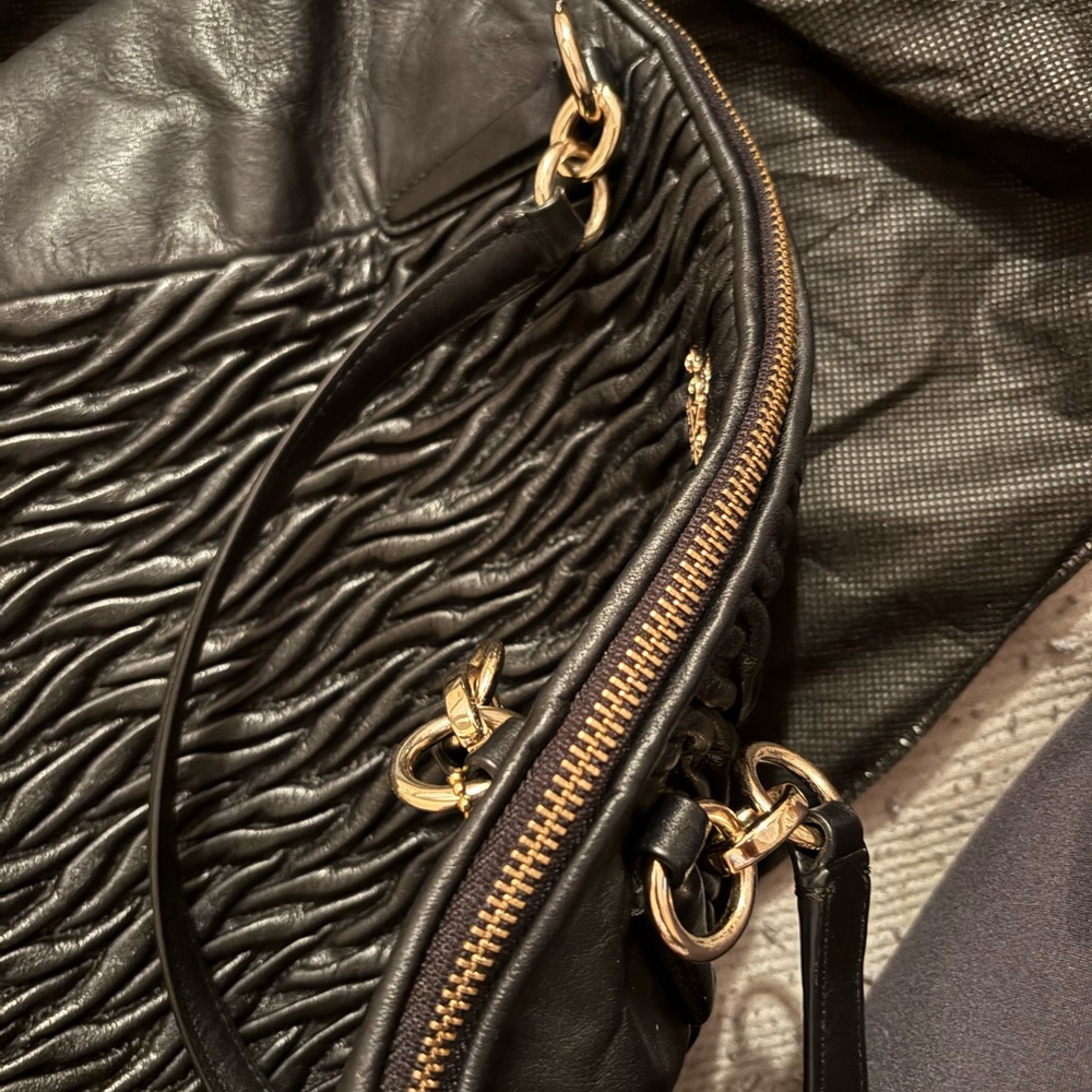 Coach‎ Black Twisted leather Shoulder Bag - Picture 6 of 10
